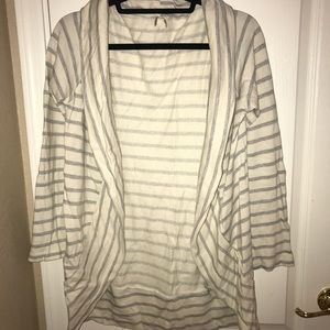 Anthropologie Madrigal stripe open cardigan